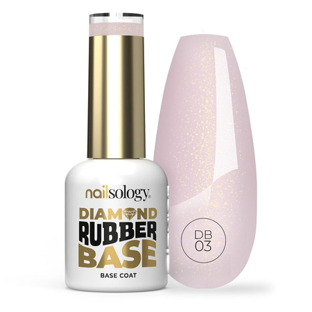 Nailsology Diamond Rubber Base baza hybrydowa DB03 Rosy Girl 8ml