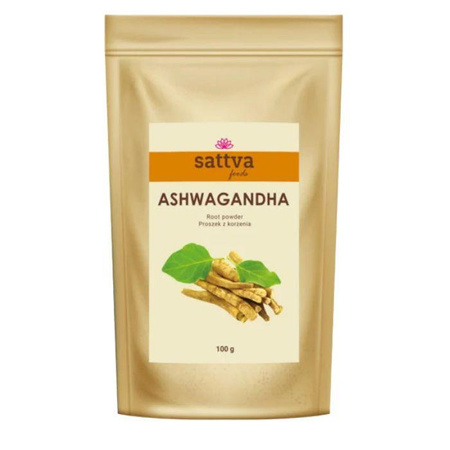 Ashwagandha proszek z korzenia suplement diety 100g