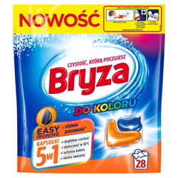 Bryza - Easy Ironing 5w1 kapsułki do prania koloru 28szt