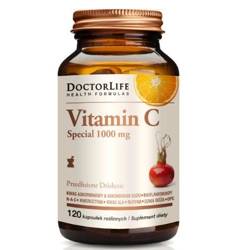 Doctor Life Vitamin C Special 1000mg o przedłużonym działaniu suplement diety 120 kapsułek