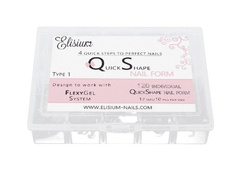 ELISIUM Quick Shape Nail Form Type1 formy do przedłużania paznokci 120 szt.