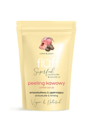 FLUFF - Coffee Scrub peeling kawowy do ciała Antycellulitowy & Ujędrniający Brzoskwinia 100g