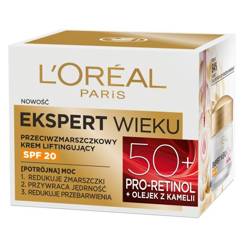 L'Oréal Ekspert Wieku 50+ przeciwzmarszczkowy krem liftingujący na dzień SPF20 50ml