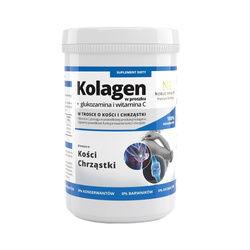 NOBLE HEALTH Premium Wellness kolagen w proszku + glukozamina i witamina C 100g