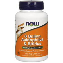 Now Foods 8 Billion Acidophilus & Bifidus suplement diety 120 kapsułek