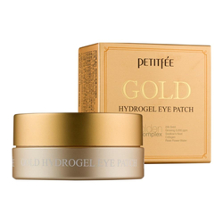 Petitfee Gold Hydrogel Eye Patch nawilżająco-rozświetlające hydrożelowepłatki pod oczy ze złotem 60szt.