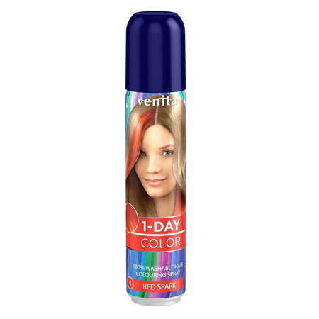 1-Day Color koloryzujący spray do włosów Czerwona Iskra 50ml