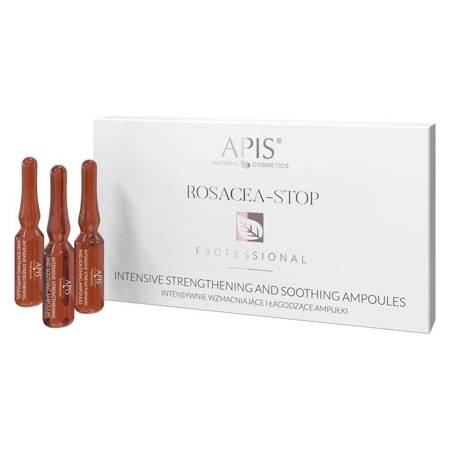 APIS - Rosacea-Stop intensywnie wzmacniające i łagodzące ampułki dla cery z trądzikiem różowatym i wrażliwej 10x3ml