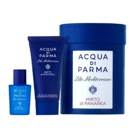 Acqua Di Parma Blu Mediterraneo Mirto Di Panarea zestaw miniatura wody toaletowej 5ml + żel pod prysznic 20ml