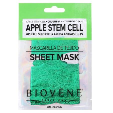 Apple Stem Cell Wrinkle-Support maska w płachcie z komórkami macierzystymi jabłek i kwasem hialuronowym 20ml