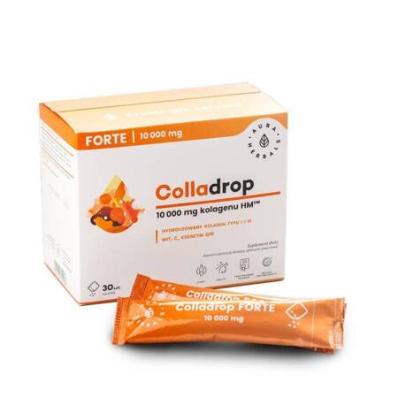 Aura Herbals Colladrop Forte kolagen morski 10000 mg 30 saszetek