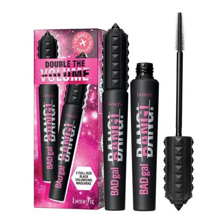 BENEFIT - Double The Volume Travel Set zestaw pogrubiający tusz do rzęs Black 2x8.5g