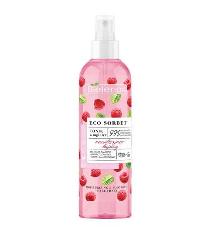 Bielenda Eco Sorbet tonik w mgiełce nawilżająco-kojący Malina 200ml