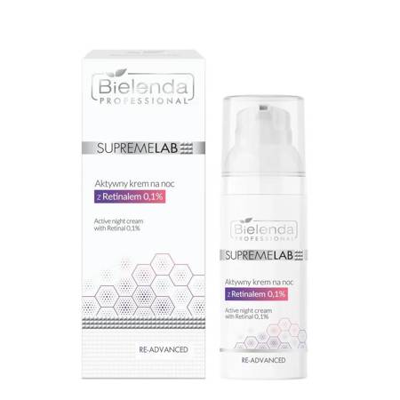 Bielenda Professional SupremeLab Re-Advanced aktywny krem na noc z Retinalem 50ml