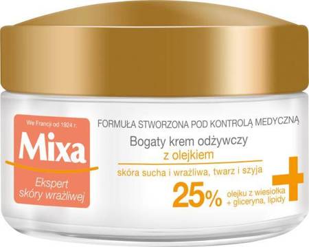 Bogaty krem odżywczy z olejkiem do skóry wrażliwej i suchej 50ml