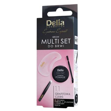 Brow Multi Set zestaw do stylizacji brwi 1.1 Grafitowa Czerń