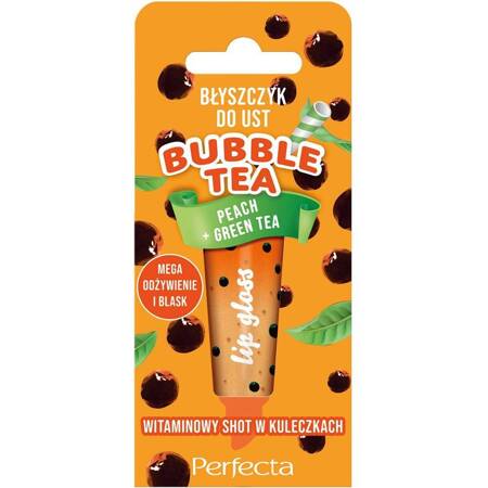 Bubble Tea błyszczyk do ust Peach + Green Tea 10g