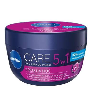 Care 5w1 lekki krem do twarzy na noc 100ml