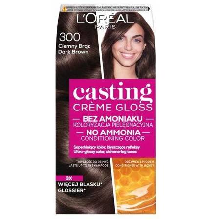 Casting Creme Gloss farba do włosów 300 Ciemny Brąz