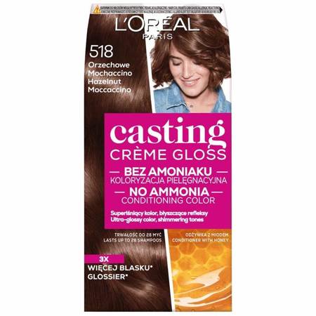 Casting Creme Gloss farba do włosów 518 Orzechowe Mochaccino