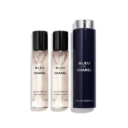 Chanel Bleu de Chanel twist and spray woda perfumowana spray z wymiennym wkładem 3x20ml