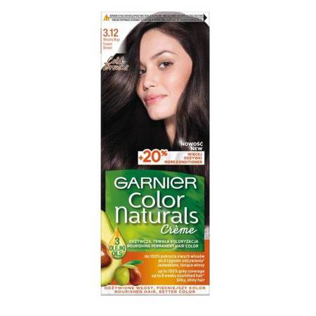 Color Naturals Creme krem koloryzujący do włosów 3.12 Mroźny Brąz