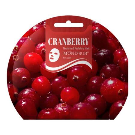 Cranberry Nourishing &amp; Revitalizing Mask odżywczo-rewitalizująca maseczka w płachcie 23ml