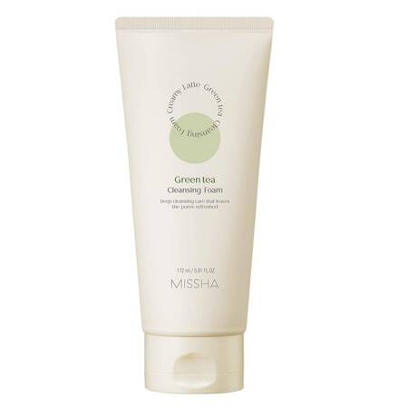 Creamy Latte Cleansing Foam kremowa pianka oczyszczająca do twarzy Green Tea 172ml