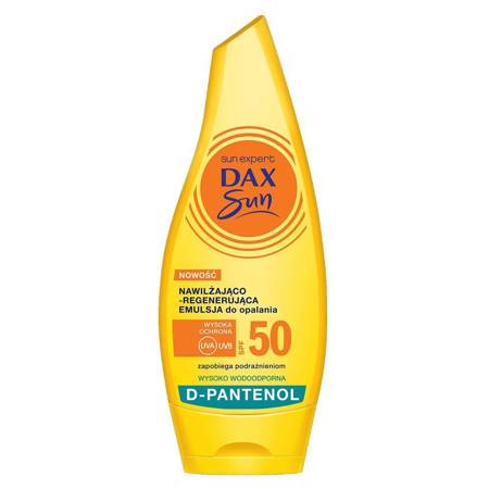 Dax Sun Nawilżająco-regenerująca emulsja do opalania z D-pantenolem SPF50 175ml