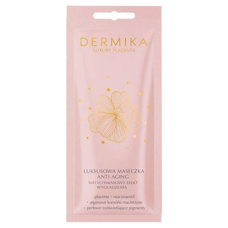 Dermika - Luxury Placenta luksusowa maseczka anti-aging natychmiastowy efekt wygładzenia 10ml