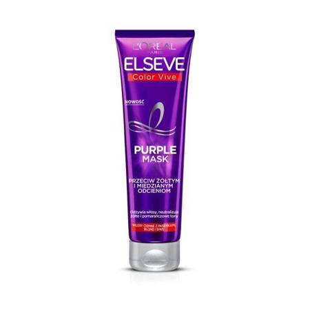 Elseve Color-Vive Purple Mask maska do włosów przeciw żółtym i miedzianym odcieniom 150ml