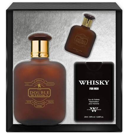 Evaflor Double Whisky EDT spray 100ml + EDT spray 20ml + EDT spray 10ml