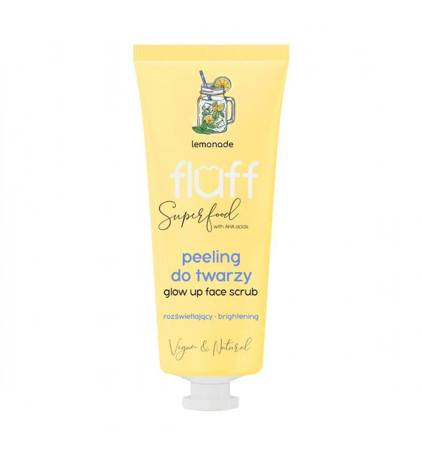 FLUFF - Glow Up Face Scrub rozświetlający peeling do twarzy Lemoniada 75ml