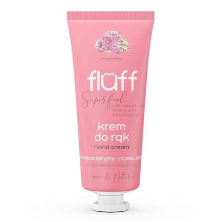 FLUFF - Superfood Hand Cream antybakteryjny krem do rąk Malina 50ml