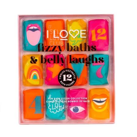 Fizzy Baths &amp; Belly Laughs zestaw kulek do kąpieli 12x30g