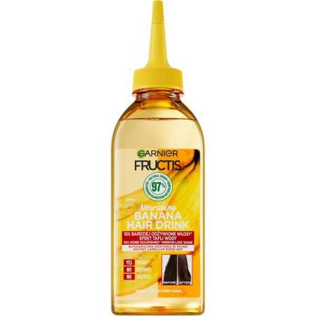 Fructis Hair Drink Banana błyskawiczna odżywka lamellarna w płynie do włosów suchych 200ml