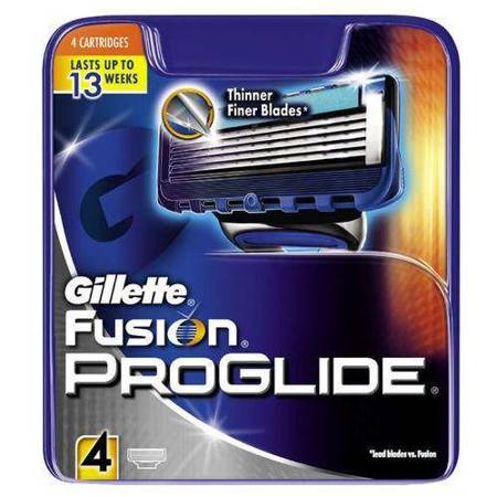 GILLETTE - Fusion Proglide wymienne ostrza do maszynki do golenia 4szt