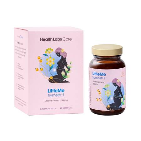 Health Labs Care LittleMe formuła wspierająca prawidłowy rozwój ciąży trymestr 1 suplement diety 60 kapsułek