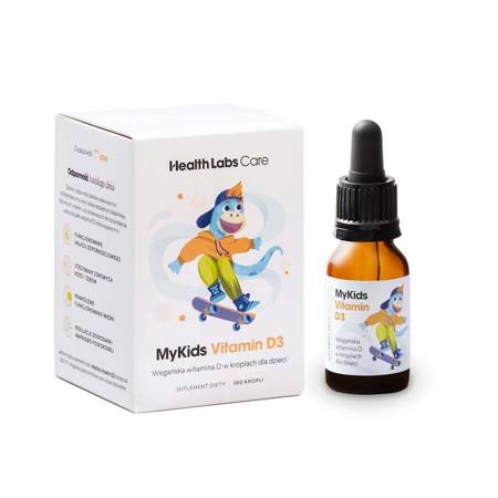 Health Labs Care MyKids Vitamin D3 wegańska witamina D w kropelkach dla dzieci suplement diety 9.7ml