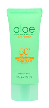 Holika Holika Aloe Soothing Essence Waterproof Sun Cream SPF50+ krem przeciwsłoneczny do twarzy i ciała 100ml