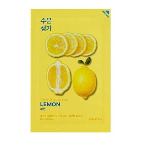 Holika Holika Pure Essence Mask Sheet Lemon rozjaśniająca maseczka z ekstraktem z cytryny 20ml