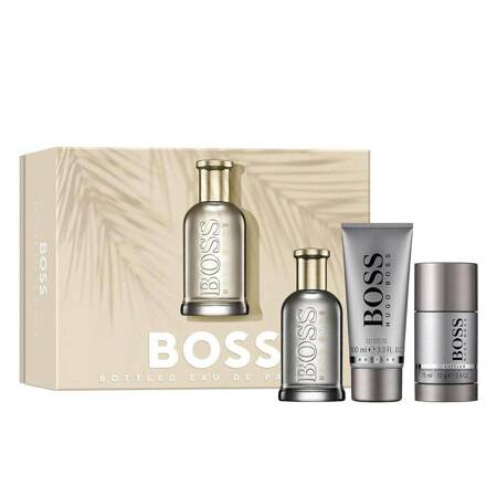 Hugo Boss Bottled zestaw woda perfumowana spray 100ml + żel pod prysznic 100ml + dezodorant sztyft 75ml