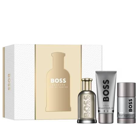 Hugo Boss Bottled zestaw woda perfumowana spray 100ml + żel pod prysznic 100ml + dezodorant sztyft 75ml