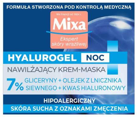 Hyalurogel Noc nawilżający krem-maska nocna odbudowa 50ml