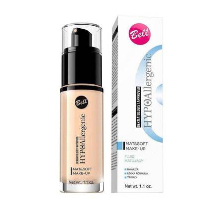 HypoAllergenic Mat&Soft Make-Up hypoalergiczny fluid matujący 02 Natural 30g