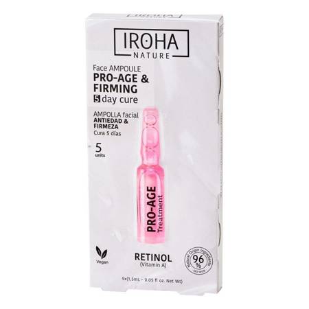 IROHA Nature Retinol Pro-Age Face Ampoule przeciwstarzeniowo-ujędrniające ampułki do twarzy z retinolem 5x1.5ml