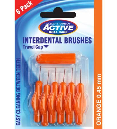 Interdental Brushes czyściki do przestrzeni międzyzębowych 0.45mm 6szt.