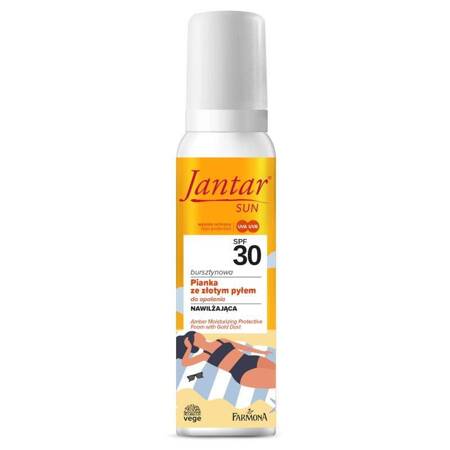 Jantar Sun bursztynowa pianka ochronna ze złotym pyłem SPF30 150ml