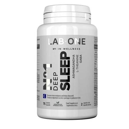 LAB ONE N°1 Deep Sleep suplement diety wspierający sen i regenerację 75 kapsułek