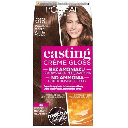L'Oréal Casting Creme Gloss farba do włosów 618 Waniliowa Mokka